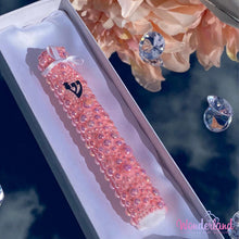 Load image into Gallery viewer, Pink Pearl Baby Mezuzah 5"