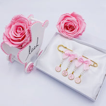 Load image into Gallery viewer, Stroller Pin Name & Preserved Rose