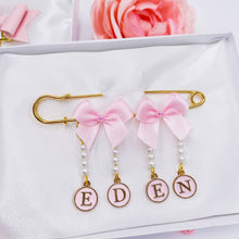 Load image into Gallery viewer, Stroller Pin Name & Bows
