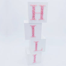 Load image into Gallery viewer, Wood Blocks Pearls Name