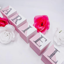 Load image into Gallery viewer, Wood Blocks 2 Colors Rhinestones Name