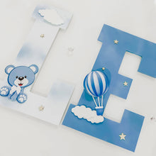 Load image into Gallery viewer, Bear & Hot Air Balloon Name