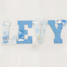 Load image into Gallery viewer, Bear & Hot Air Balloon Name