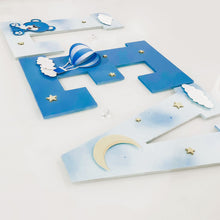 Load image into Gallery viewer, Bear & Hot Air Balloon Name