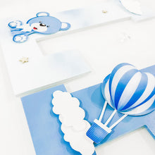 Load image into Gallery viewer, Bear & Hot Air Balloon Name