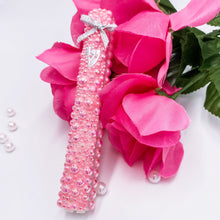 Load image into Gallery viewer, Pink Pearl Baby Mezuzah 5"