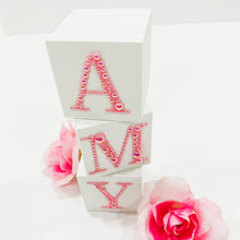 Load image into Gallery viewer, Wood Blocks Pearls Name