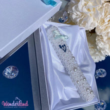 Load image into Gallery viewer, White Pearl Baby Mezuzah 5"