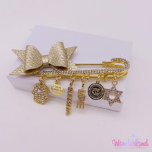 Load image into Gallery viewer, Clear Rhinestones Stroller Pin 3&quot;1/4
