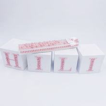 Load image into Gallery viewer, Baby Girl Pearl Mezuzah, Cubes Name &amp; Blessing
