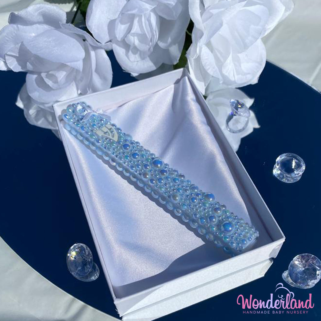 Blue Pearl Baby Mezuzah 5