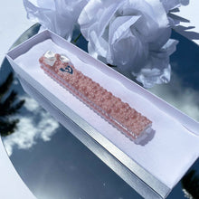 Load image into Gallery viewer, Old Rose Pearl Baby Mezuzah 5&quot;
