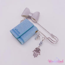 Load image into Gallery viewer, Silver Stroller Pin Tehilim 3&quot;1/2
