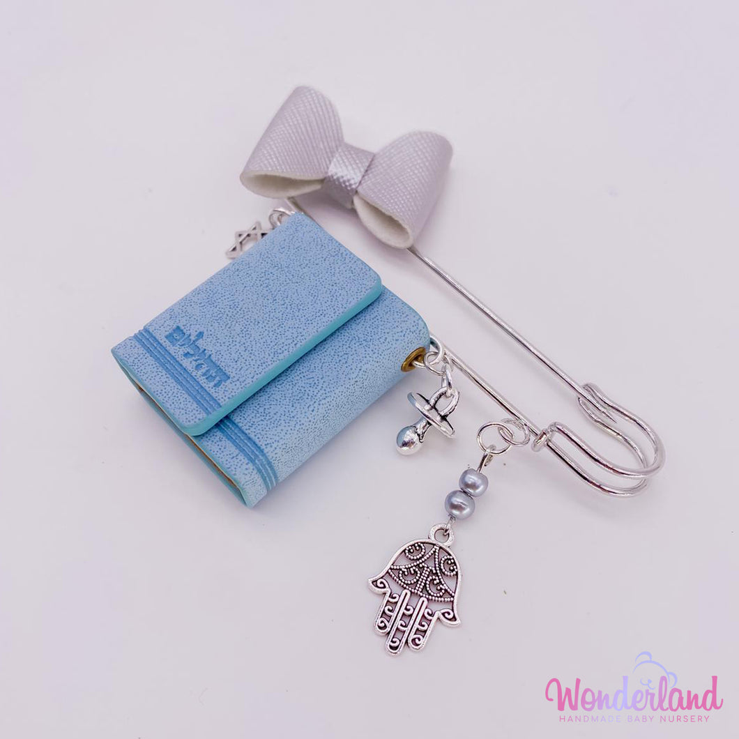 Silver Stroller Pin Tehilim 3