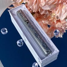 Load image into Gallery viewer, Half Wave Mixed Small &amp; Big Rhinestones 7&quot; Mezuzah

