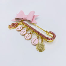 Load image into Gallery viewer, Pink Name Stroller Pin 3&quot;1/4
