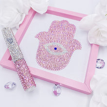 Load image into Gallery viewer, Rhinestones Mezuzah &amp; Rhinestones Hamsa Picture
