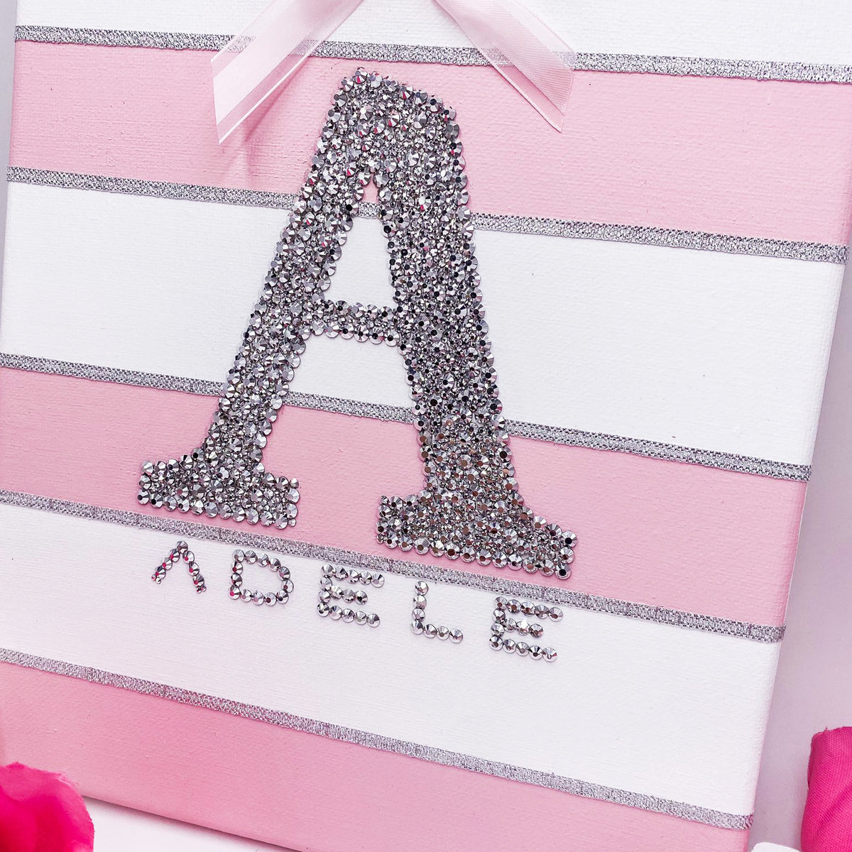 Canvas Rhinestones Name – wonderbabynursery