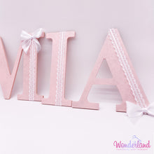 Load image into Gallery viewer, Lace &amp; Bow on Marble Effect Paint Name
