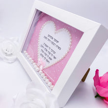 Load image into Gallery viewer, Set Baby Girl Pink &amp; White Dots Blessing &amp; Pearls Mezuzah
