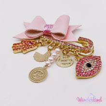 Load image into Gallery viewer, Pink Rhinestones Stroller Pin 2&quot;
