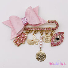 Load image into Gallery viewer, Pink Rhinestones Stroller Pin 2&quot;
