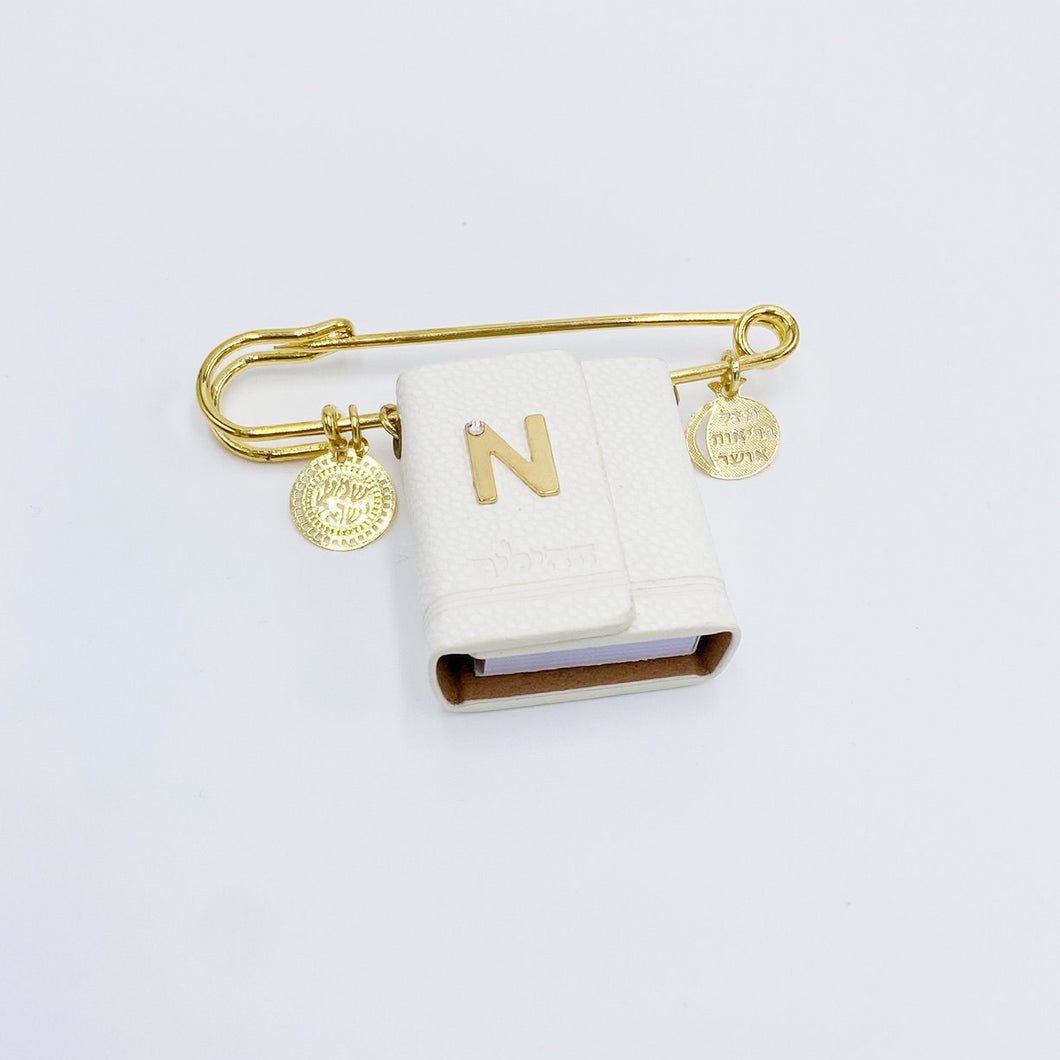 Gold Stroller Pin Charms & Tehilim 3