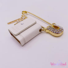 Load image into Gallery viewer, Clear Rhinestones Head Stroller Pin Tehilim 4&quot;
