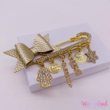 Load image into Gallery viewer, Clear Rhinestones Stroller Pin 3&quot;1/4
